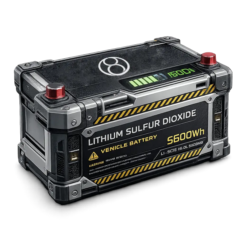 Lithium Sulfur Dioxide Battery